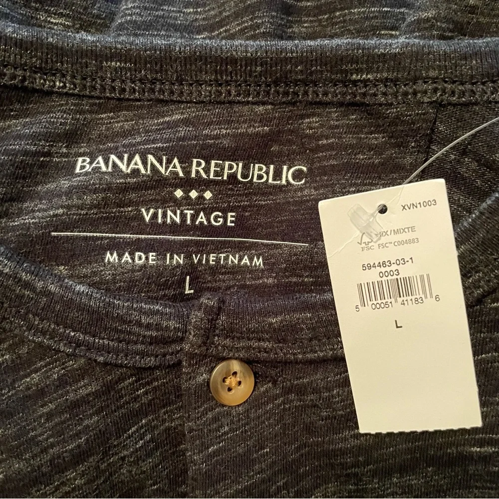 Banana Republic long-sleeve vintage style henley
